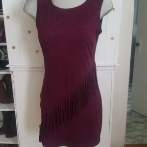 Suede Fringe Dress